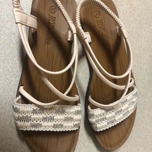 Brand new beige sandals